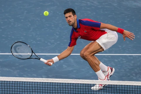 Djokovic lỡ cơ hội giành huy chương Vàng Olympic Tokyo 2020. (Nguồn: AFP)