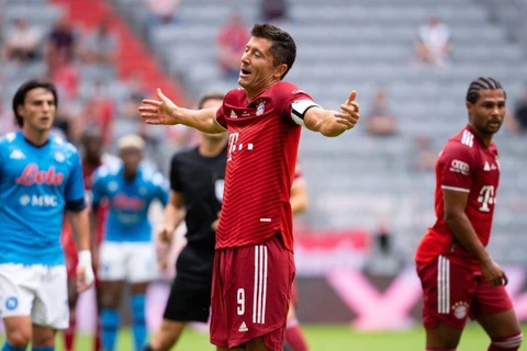 Lewandowski trở lại nhưng Bayern vẫn chưa biết thắng. (Nguồn: Getty Images)