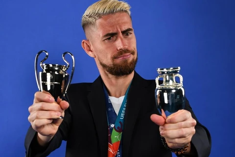 Jorginho giành danh hiệu Cầu thủ xuất sắc nhất châu Âu. (Nguồn: Getty Images)
