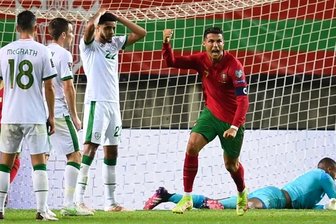 Ronaldo mang chiến thắng về cho Bồ Đào Nha. (Nguồn: Getty Images)
