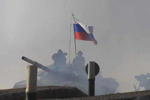 Đội tuyển xe tăng Nga về nhất chung kết Xe tăng hành tiến