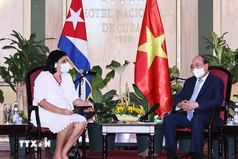 Chủ tịch nước tiếp lãnh đạo các tổ chức hữu nghị Cuba-Việt Nam