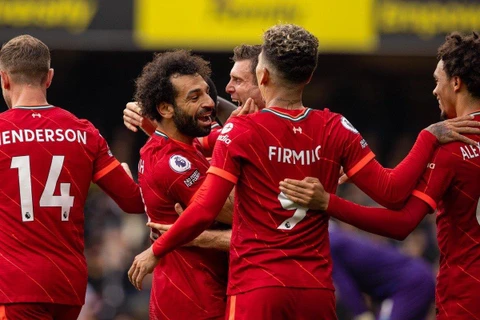 Liverpool lên ngôi đầu Premier League. (Nguồn: Getty Images)