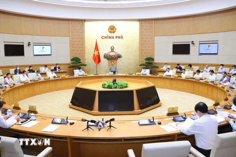 [Photo] Thủ tướng chủ trì phiên họp Chính phủ thường kỳ tháng 10