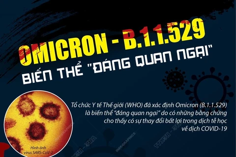 [Infographics] Omicron - B.1.1.529: Biến thể 'đáng quan ngại'