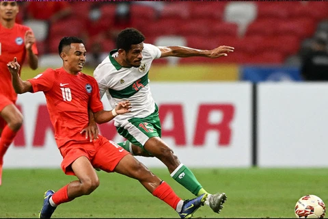 Cận cảnh Indonesia hòa Singapore ở bán kết lượt đi AFF Cup 2020