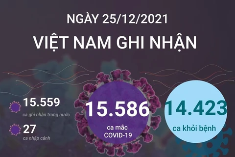 [Infographics] Tình hình dịch bệnh COVID-19 tại Việt Nam ngày 25/12