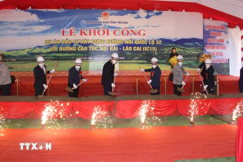 Yên Bái khởi công đường nối Quốc lộ 32 với cao tốc Nội Bài-Lào Cai 