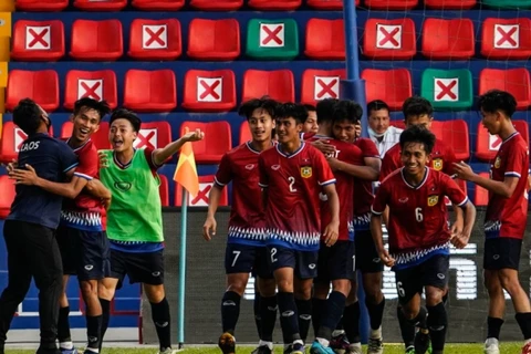 U23 Lào giành vé vào bán kết giải U23 Đông Nam Á. (Nguồn: AFF)