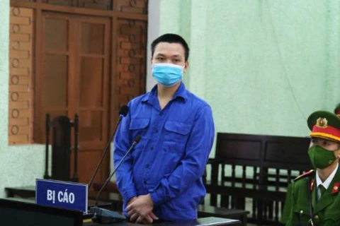 Bị cáo Phan Trần Chiêu tại phiên xét xử. (Cao Cường/TTXVN)