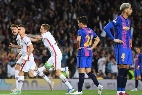 Barcelona bị loại ngay trên sân nhà Camp Nou. (Nguồn: Getty Images)