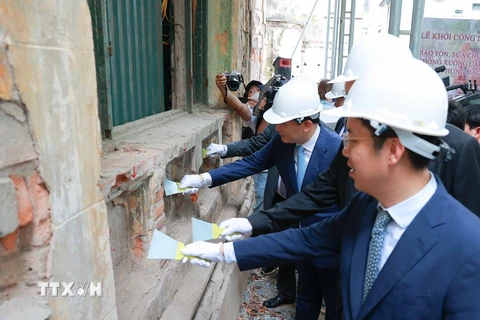 Hà Nội khởi công dự án bảo tồn biệt thự 49 Trần Hưng Đạo-46 Hàng Bài