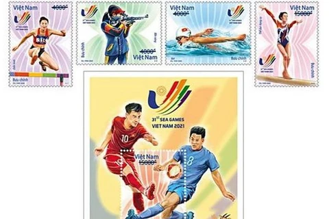 Phát hành bộ tem Đại hội Thể thao Đông Nam Á lần 31-SEA Games 31