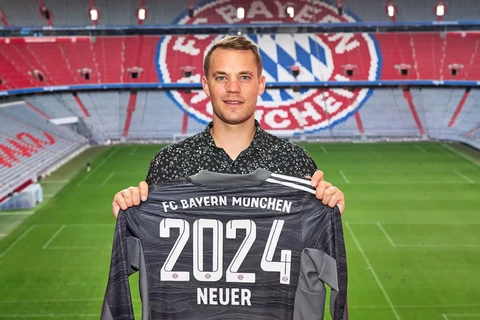 Thủ thành Manuel Neuer gắn bó với Bayern Munich đến năm 2024