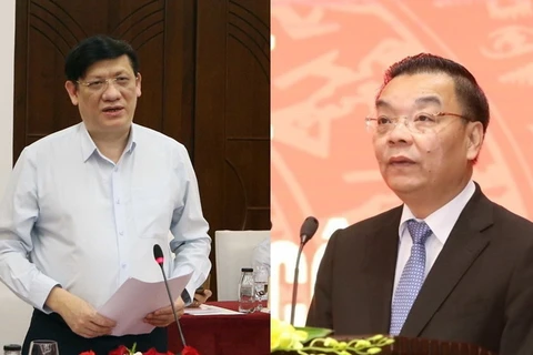 Ông Nguyễn Thanh Long (trái) và ông Chu Ngọc Anh bị khai trừ ra khỏi Đảng. (Nguồn: TTXVN)