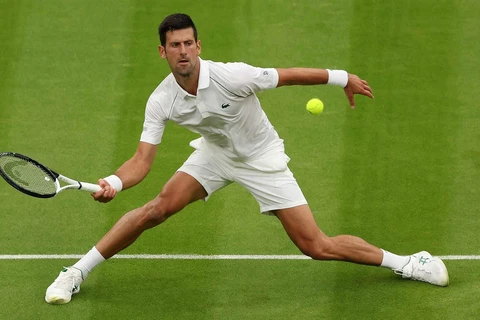 Djokovic giành trận thắng thứ 80 tại Wimbledon. (Nguồn: Getty Images)
