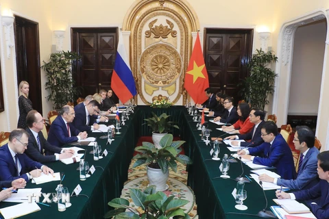 Bộ trưởng Bùi Thanh Sơn hội đàm với Bộ trưởng Ngoại giao Liên bang Nga