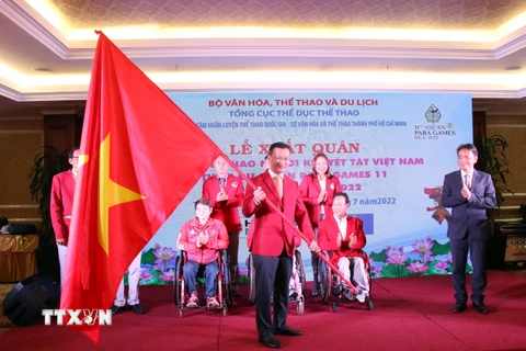 Đoàn thể thao người khuyết tật xuất quân tham dự ASEAN Para Games 11