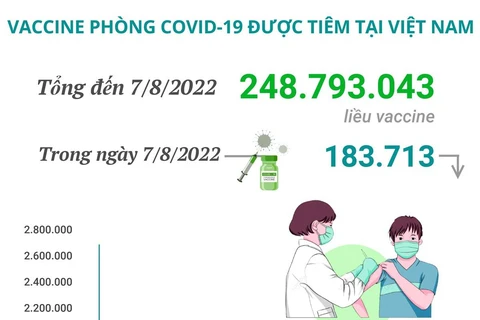 Hơn 248,79 triệu liều vaccine phòng COVID-19 đã được tiêm tại Việt Nam