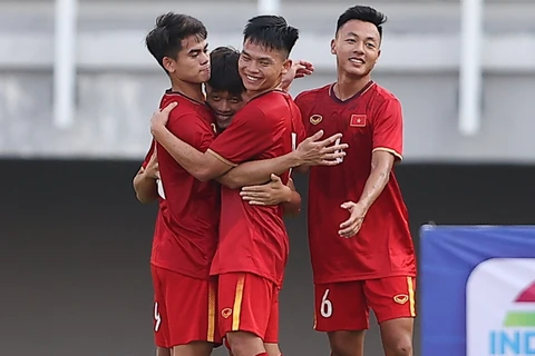 Đội tuyển U20 Việt Nam giành vé đến với Vòng chung kết U20 châu Á 2023 sau khi vượt qua vòng loại vào tháng Chín vừa qua. (Ảnh: VFF) 