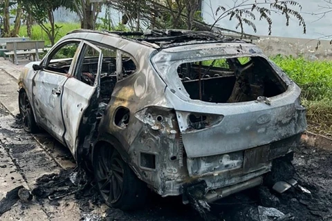 Thành phố Hồ Chí Minh: Bắt giữ hai nghi can gây ra vụ đốt xe ôtô