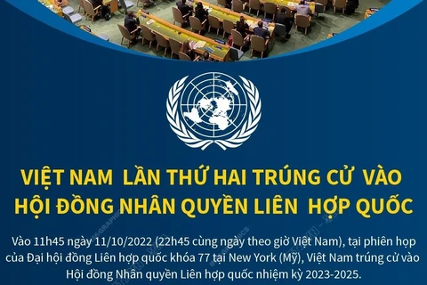 Việt Nam lần thứ hai trúng cử vào Hội đồng Nhân quyền Liên hợp quốc
