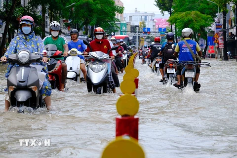 Thành phố Cần Thơ: Triều cường gây ngập nặng nhiều khu vực nội đô
