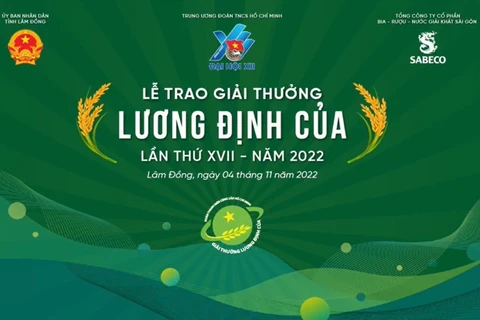 32 nhà nông trẻ xuất sắc nhận Giải thưởng Lương Định Của năm 2022