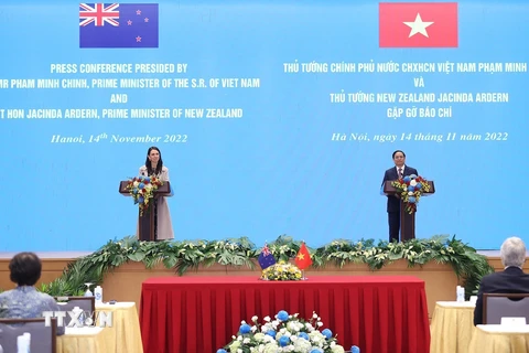 Thủ tướng Phạm Minh Chính và Thủ tướng New Zealand gặp gỡ báo chí