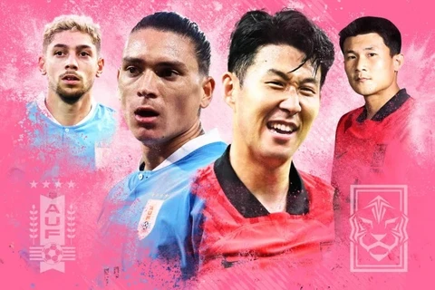 Link xem trực tiếp Uruguay-Hàn Quốc đá trận ra quân World Cup 2022