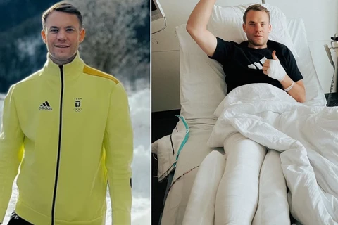 Thủ môn Neuer nghỉ thi đấu hết mùa giải do bị gãy chân khi trượt tuyết