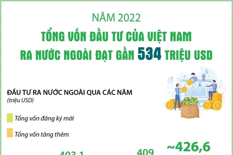 Việt Nam đầu tư ra nước ngoài đạt gần 534 triệu USD trong năm 2022