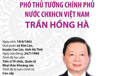 Tiểu sử Phó Thủ tướng Chính phủ nước CHXHCN Việt Nam Trần Hồng Hà