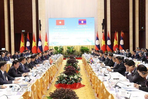 Hình ảnh Kỳ họp lần thứ 45 Ủy ban liên Chính phủ Việt Nam-Lào