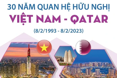 [Infographics] 30 năm quan hệ hữu nghị Việt Nam và Qatar