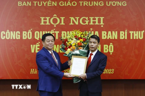 Ông Vũ Thanh Mai giữ chức Phó Trưởng ban Tuyên giáo Trung ương