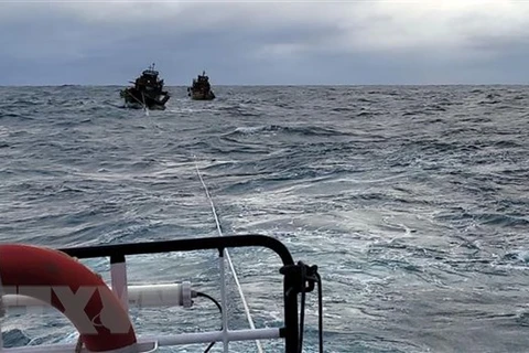 Cứu kịp thời 4 thuyền viên tàu cá gặp nạn trên vùng biển Cà Mau