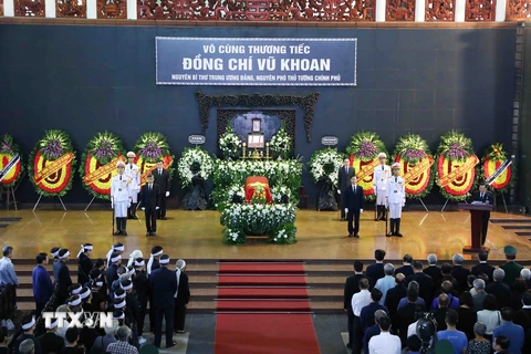 Tổ chức trọng thể Lễ truy điệu nguyên Phó Thủ tướng Vũ Khoan 
