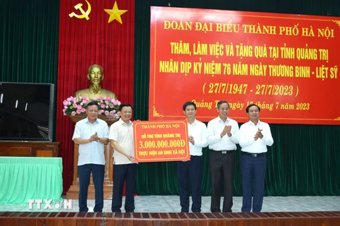 Hà Nội và tỉnh Quảng Trị triển khai hợp tác trên nhiều lĩnh vực