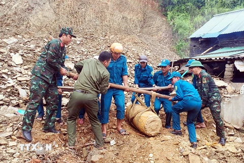 Nghệ An: Hủy nổ thành công quả bom nặng 340kg còn nguyên kíp nổ
