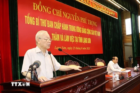 Phát biểu của Tổng Bí thư dịp về thăm, làm việc tại Lạng Sơn