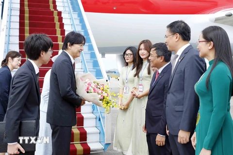 Hoàng Thái tử Nhật Bản và Công nương bắt đầu thăm chính thức Việt Nam