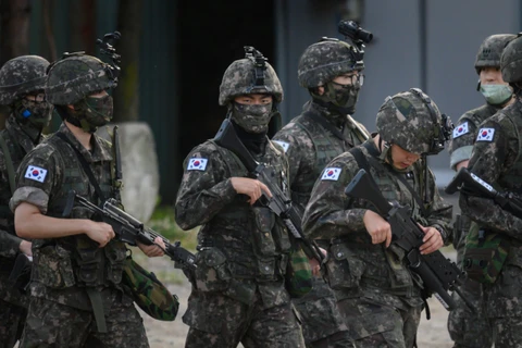 Lực lượng binh sỹ Hàn Quốc.