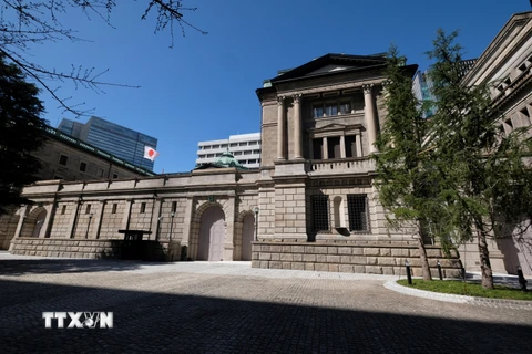 Trụ sở Ngân hàng trung ương Nhật Bản tại thủ đô Tokyo. (Ảnh: AFP/ TTXVN)