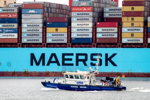Maersk dừng vận chuyển hàng hóa qua Biển Đỏ. (Nguồn: Getty Images)