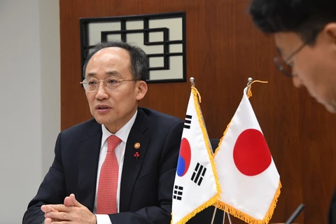 Bộ trưởng Kinh tế và Tài chính Hàn Quốc Choo Kyung-ho. (Nguồn: Yonhap)