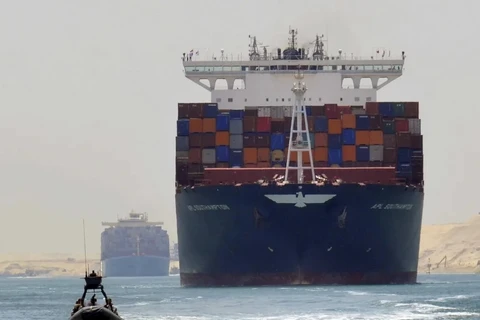 Vận chuyển hàng hóa trên Biển Đỏ. (Nguồn: AP)