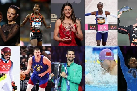 10 vận động viên xuất sắc nhất thế giới trong năm 2023 theo bình chọn của Xinhua. (Nguồn: Xinhua)