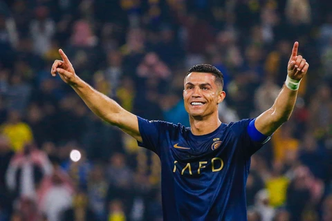 Ronaldo là cầu thủ ghi bàn nhiều nhất năm 2023. (Nguồn: Al Nassr)