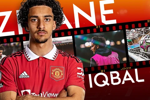 Zidane Iqbal là “sản phẩm” của lò đào tạo Carrington thuộc Manchester United. (Nguồn: Sky)